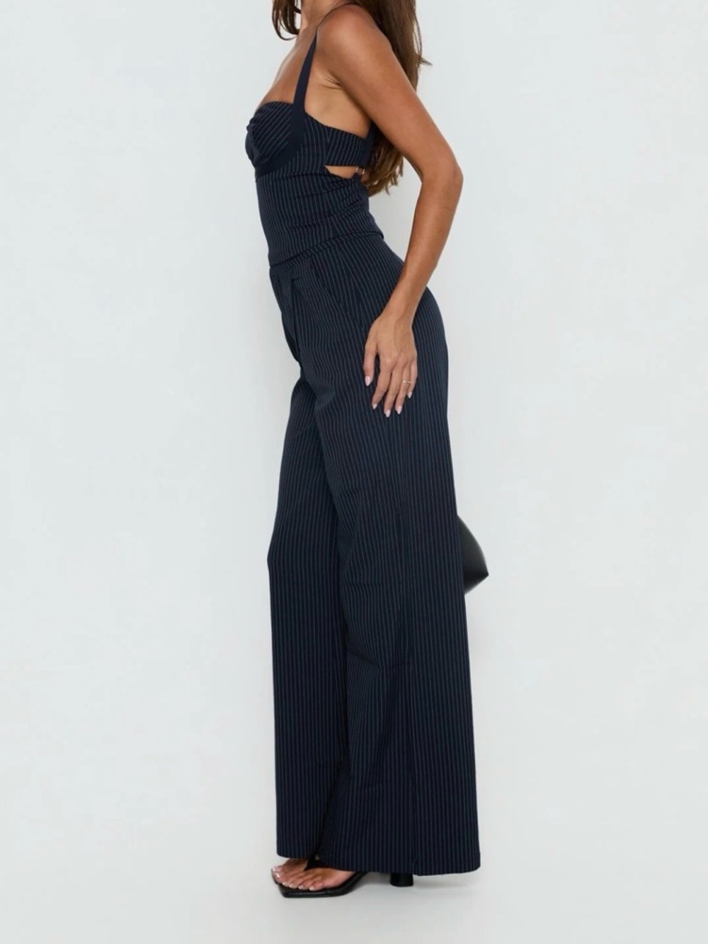 NWT Princess Polly Briana Pinstripe Pant Set - Picture 4 of 14